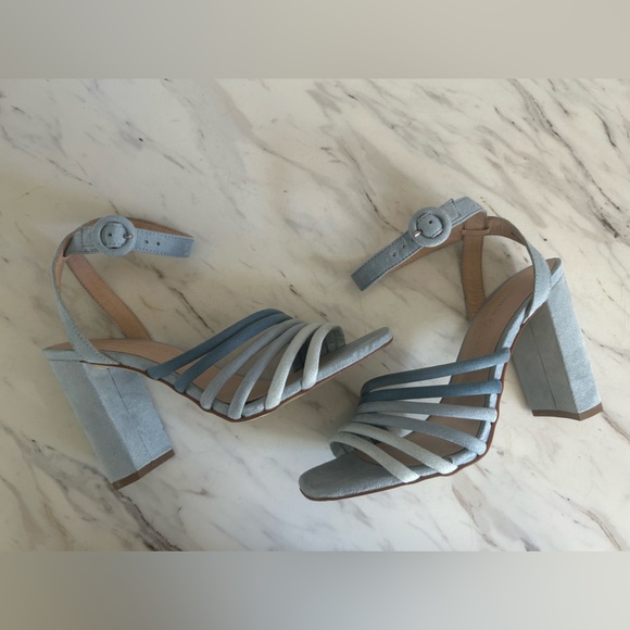 Chinese Laundry Sky Blue Strappy Heels size 7 - Picture 1 of 8
